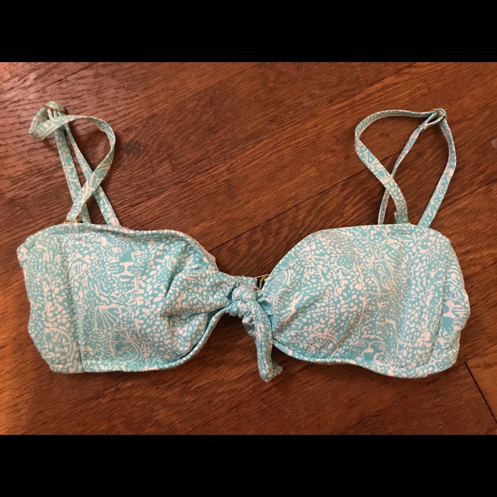 Lily Pulitzer light blue bandeau top